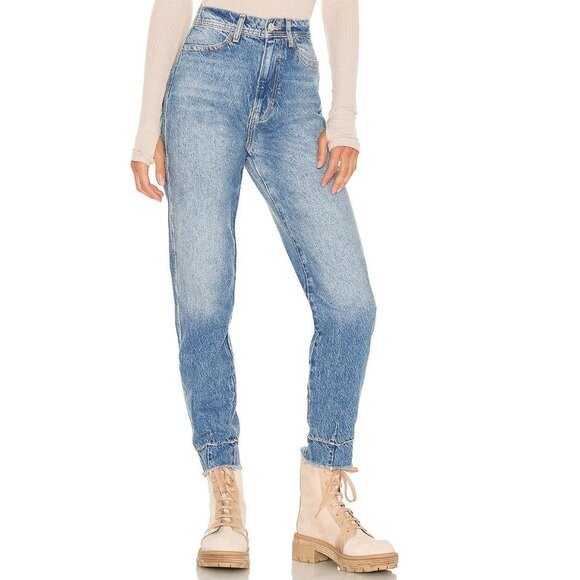 Free People Marion High Waist Ankle Jeans in‎ Celeste Blue 26 - Picture 1 of 10